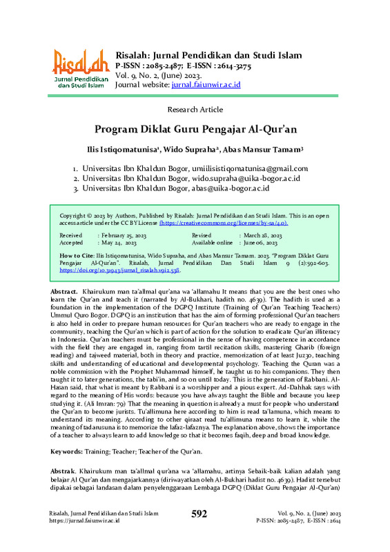 Program Diklat Guru Pengajar Al-Qur’an.pdf Program Diklat Guru Pengajar Al-Qur’an.pdf