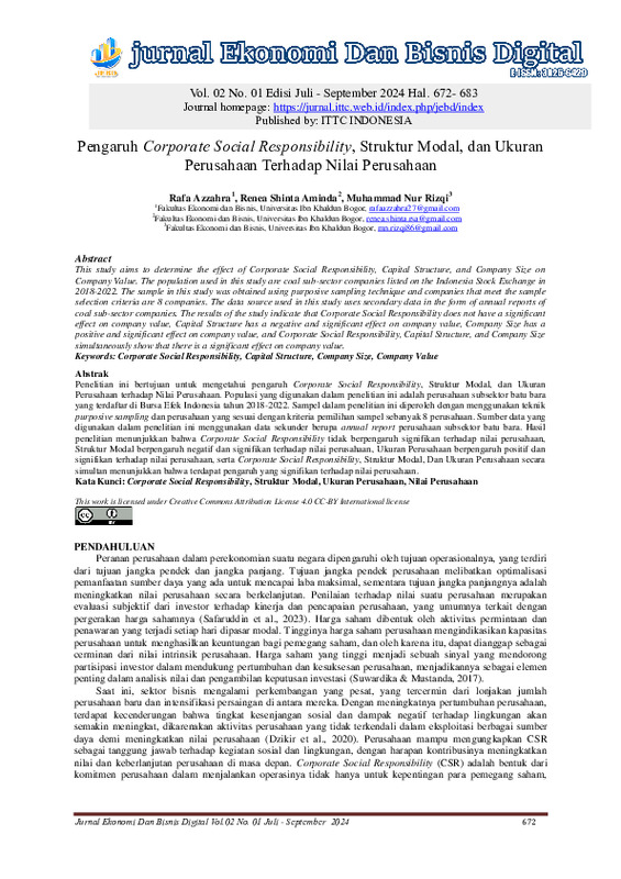 Pengaruh Corporate Social Responsibility, Struktur Modal, dan Ukuran Perusahaan Terhadap Nilai Perusahaan.pdf