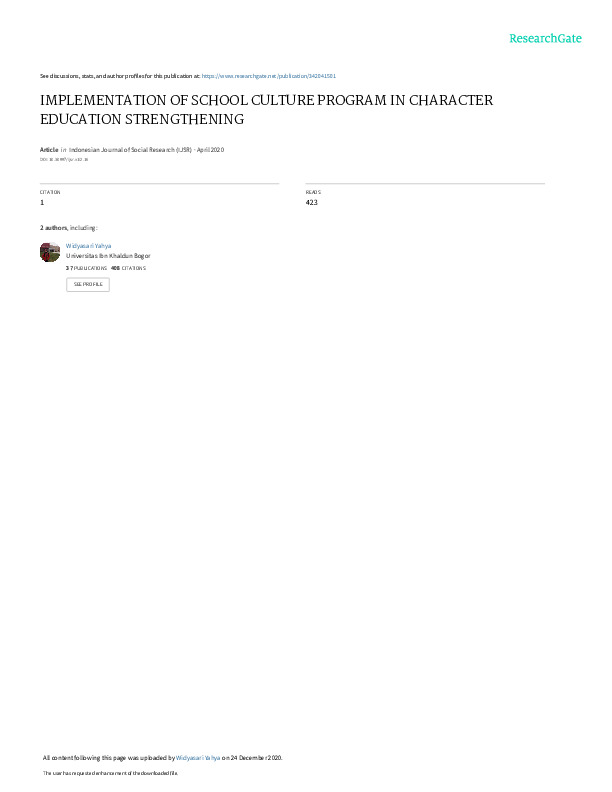 Implementation of School Culture Program in Character Education Strengthening.pdf