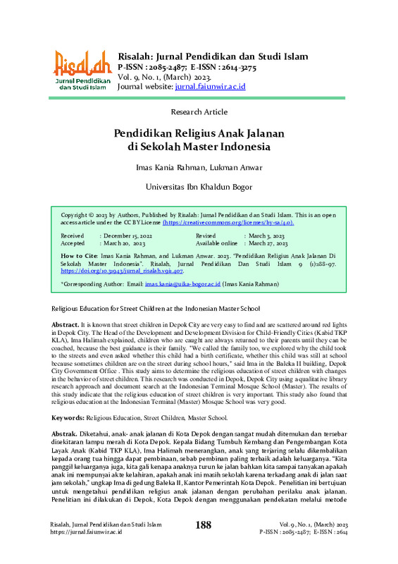 Pendidikan Religius Anak Jalanan di Sekolah Master Indonesia.pdf Pendidikan Religius Anak Jalanan di Sekolah Master Indonesia.pdf