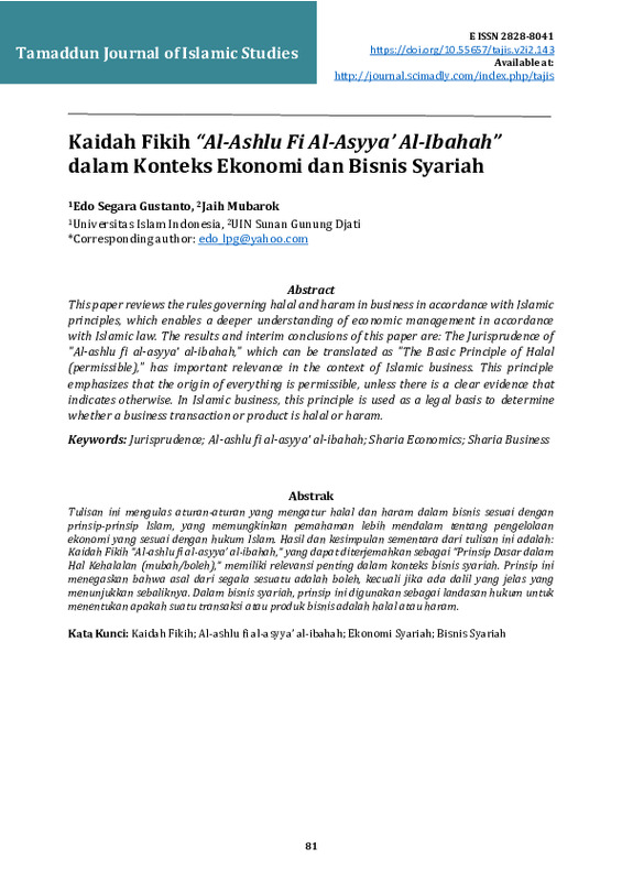 Kaidah Fikih “Al-Ashlu Fi Al-Asyya’Al-Ibahah” dalam Konteks Ekonomi dan Bisnis Syariah.pdf