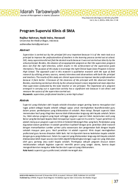 Program Supervisi Klinis di SMA.pdf Program Supervisi Klinis di SMA.pdf
