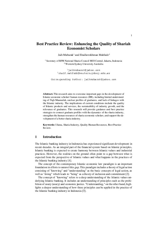 Best Practice Review Enhancing the Quality of Shariah Economist Scholars.pdf