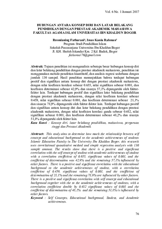HUBUNGAN ANTARA KONSEP DIRI DAN LATAR BELAKANG PENDIDIKAN DENGAN PRESTASI AKADEMIK MAHASISWA FAKULTAS AGAMA ISLAM UNIVERSITAS IBN KHALDUN BOGOR.pdf HUBUNGAN ANTARA KONSEP DIRI DAN LATAR BELAKANG PENDIDIKAN DENGAN PRESTASI AKADEMIK MAHASISWA FAKULTAS AGAMA ISLAM UNIVERSITAS IBN KHALDUN BOGOR.pdf