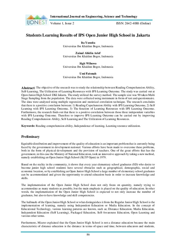 Students Learning Results of IPS Open Junior High School in Jakarta.pdf
