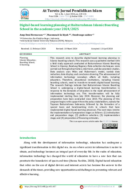 Digital-based learning planning at baiturrahman islamic boarding school in the academic year 2024 2025.pdf Digital-based learning planning at baiturrahman islamic boarding school in the academic year 2024 2025.pdf