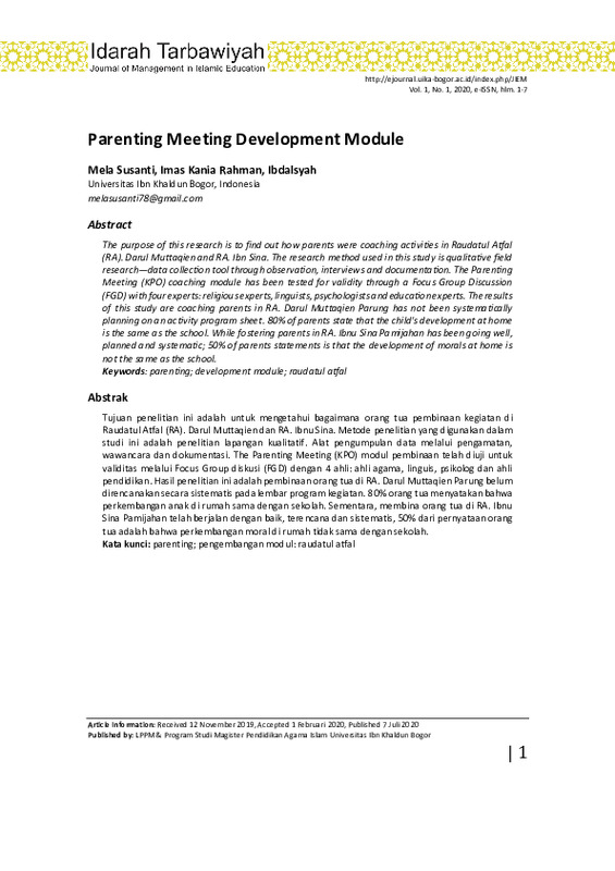Parenting meeting development module.pdf Parenting meeting development module.pdf