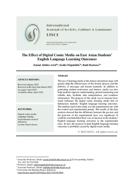 The Effect of Digital Comic Media on East Asian Students’‎ English Language Learning Outcomes.pdf