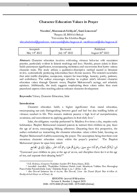 Character Education Values in Prayer.pdf Character Education Values in Prayer.pdf