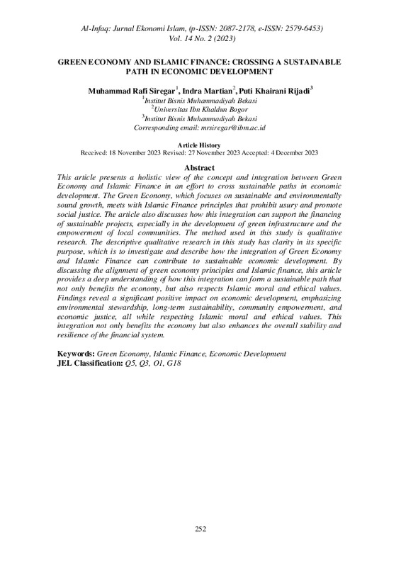 GREEN ECONOMY AND ISLAMIC FINANCE CROSSING A SUSTAINABLE PATH IN ECONOMIC DEVELOPMENT.pdf