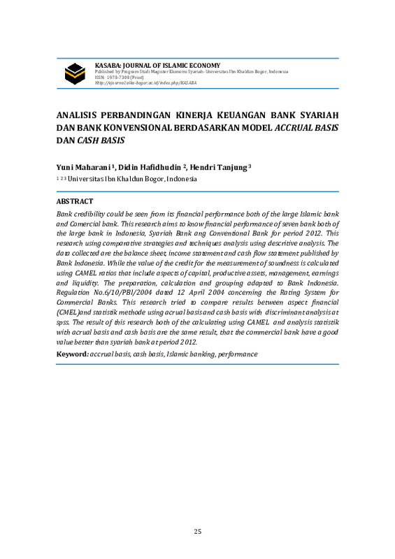 Analisis Perbandingan Kinerja Keuangan Bank Syariah dan Bank Konvensional Berdasarkan Model Accrual Basis dan cash Basis.pdf