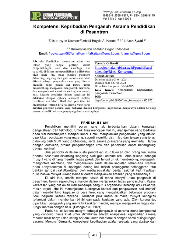 Kompetensi Kepribadian Pengasuh Asrama Pendidikan di Pesantren.pdf