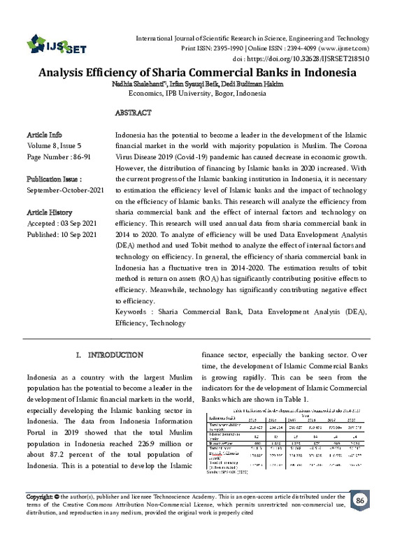 Analysis Efficiency of Sharia Commercial Banks in Indonesia.pdf Analysis Efficiency of Sharia Commercial Banks in Indonesia.pdf