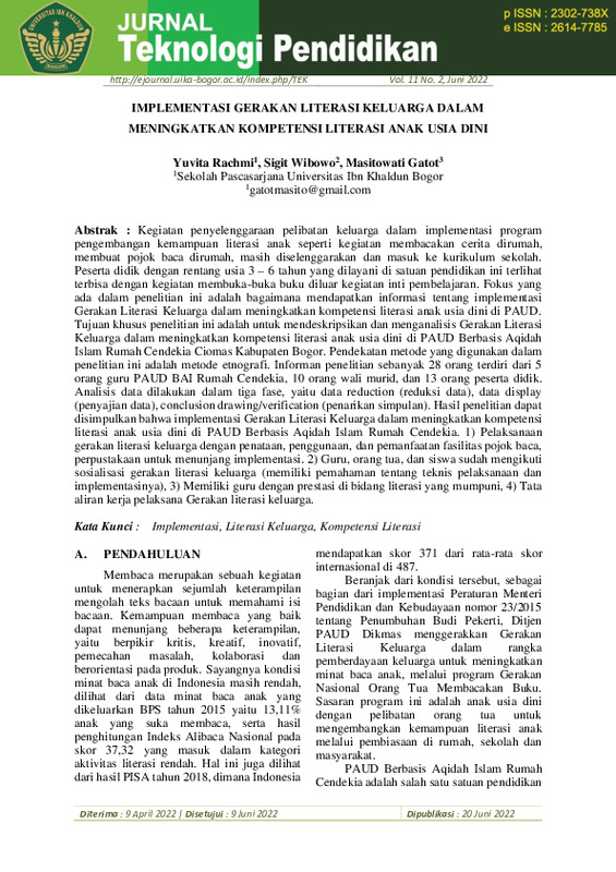 IMPLEMENTASI GERAKAN LITERASI KELUARGA DALAM MENINGKATKAN KOMPETENSI LITERASI ANAK USIA DINI.pdf
