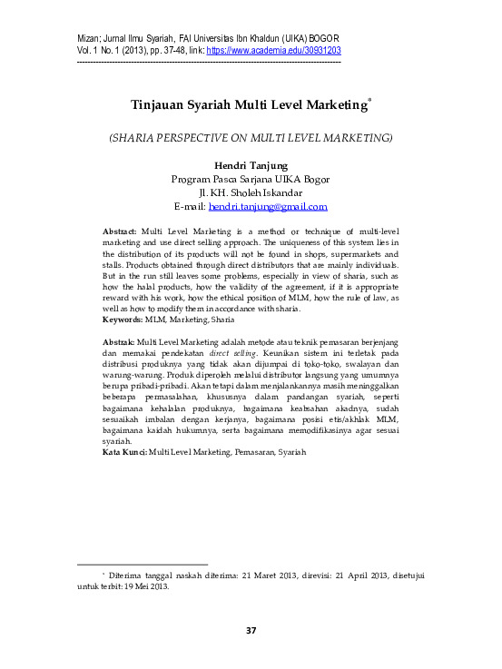 Tinjauan Syariah Multi Level Marketing.pdf