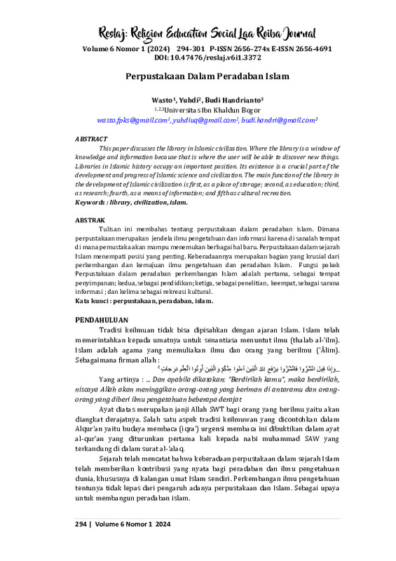 Perpustakaan Dalam Peradaban Islam.pdf