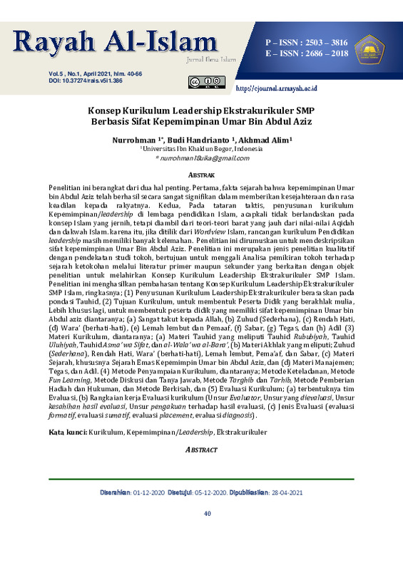 Konsep Kurikulum Leadership Ekstrakurikuler SMP Berbasis Sifat Kepemimpinan Umar Bin Abdul Aziz.pdf