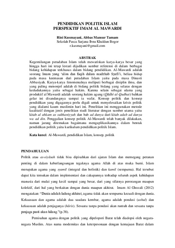 PENDIDIKAN POLITIK ISLAM PERSPEKTIF IMAM AL MAWARDI.pdf