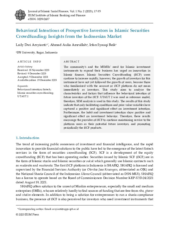 Behavioral Intentions of Prospective Investors in Islamic Securities Crowdfunding Insights from the Indonesian Market.pdf