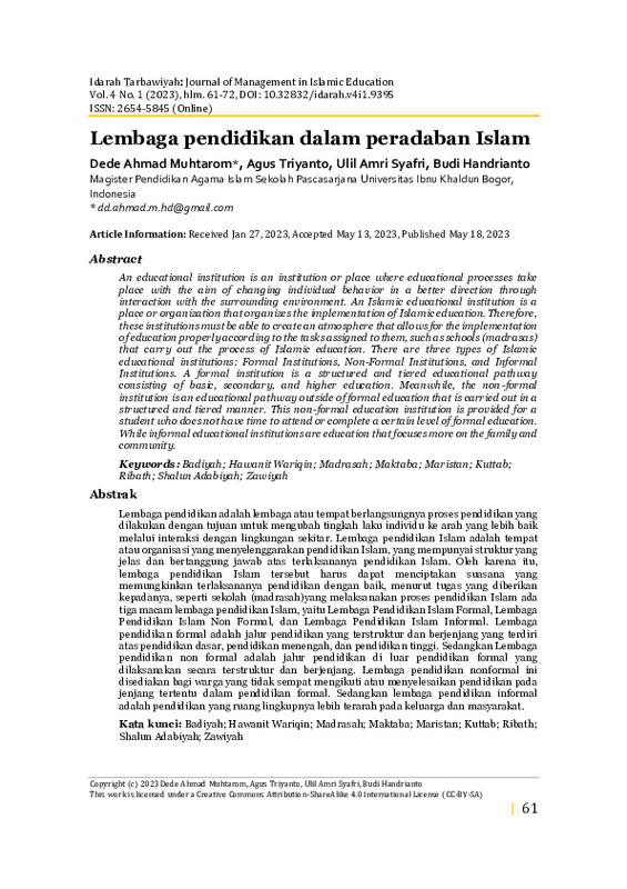 Lembaga pendidikan dalam peradaban Islam.pdf Lembaga pendidikan dalam peradaban Islam.pdf