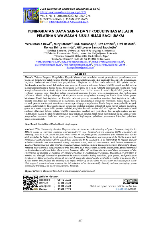 PENINGKATAN DAYA SAING DAN PRODUKTIVITAS MELALUI PELATIHAN WAWASAN BISNIS HIJAU BAGI UMKM.pdf