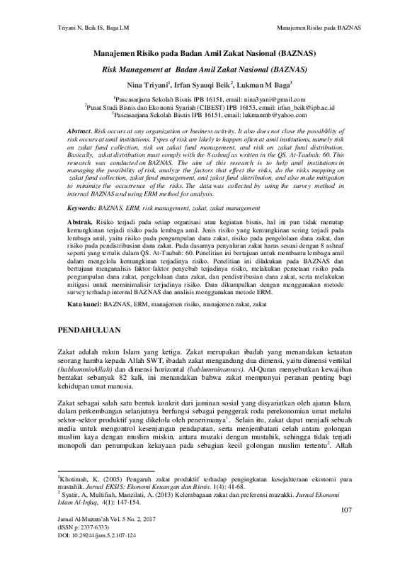 Manajemen risiko pada badan amil zakat nasional (baznas).pdf