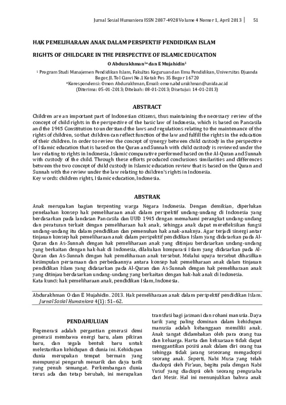 Hak Pemeliharaan Anak Dalam Perspektif Pendidikan Islam.pdf Hak Pemeliharaan Anak Dalam Perspektif Pendidikan Islam.pdf