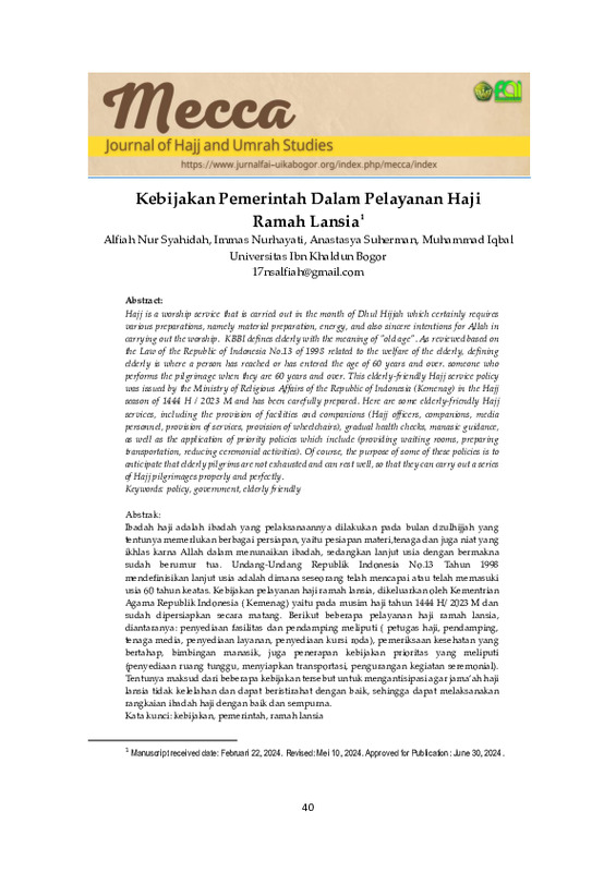 Kebijakan Pemerintah Dalam Pelayanan Haji Ramah Lansia.pdf Kebijakan Pemerintah Dalam Pelayanan Haji Ramah Lansia.pdf