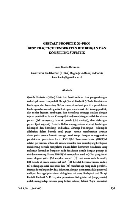 Gestalt Profetik (G-Pro) best practice pendekatan bimbingan dan konseling sufistik.pdf Gestalt Profetik (G-Pro) best practice pendekatan bimbingan dan konseling sufistik.pdf