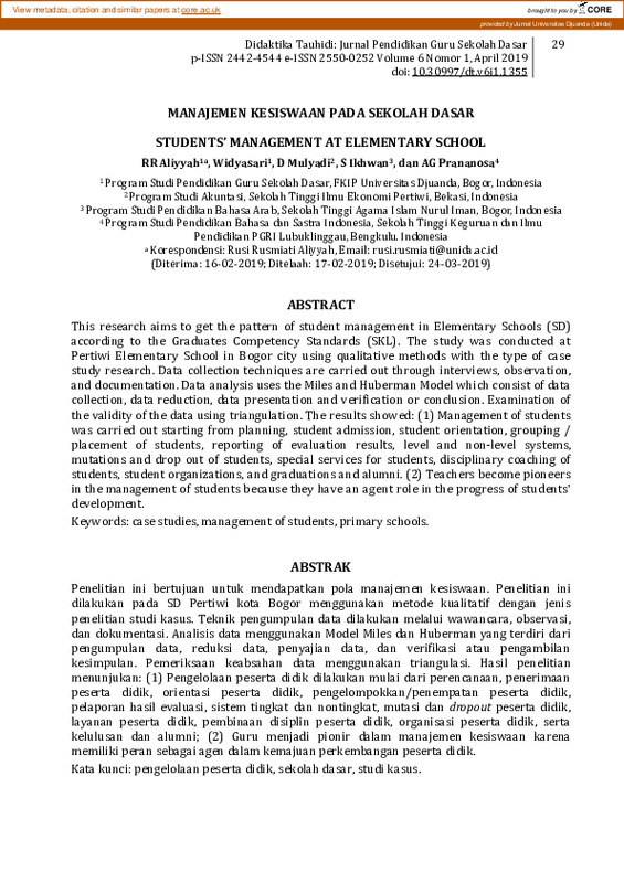 Manajemen Kesiswaan Pada Sekolah Dasar.pdf Manajemen Kesiswaan Pada Sekolah Dasar.pdf