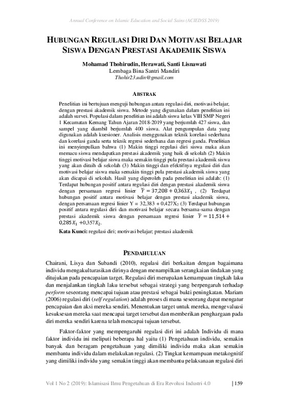 Hubungan Regulasi Diri Dan Motivasi Belajar Siswa Dengan Prestasi Akademik Siswa.pdf