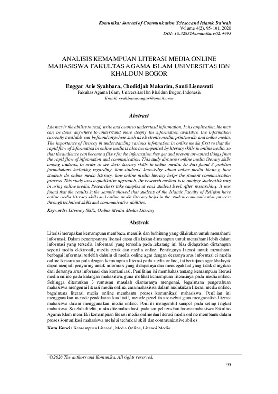 Analisis Kemampuan Literasi Media Online Mahasiswa Fakultas Agama Islam Universitas Ibn Khaldun Bogor.pdf