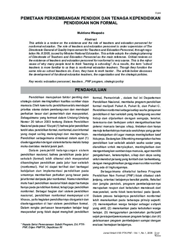 Pemetaan Perkembangan Pendidik dan Tenaga Kependidikan Pendidikan Non Formal.pdf Pemetaan Perkembangan Pendidik dan Tenaga Kependidikan Pendidikan Non Formal.pdf