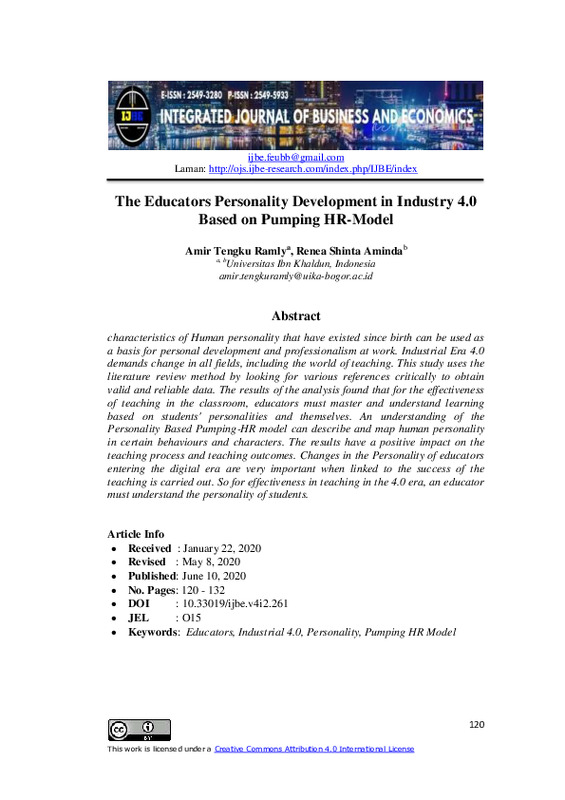 The Educators Personality Development in Industry 4.0 Based on Pumping HR-Model.pdf