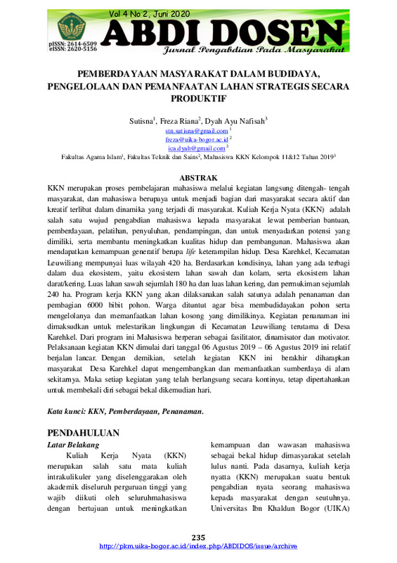 PEMBERDAYAAN MASYARAKAT DALAM BUDIDAYA, PENGELOLAAN DAN PEMANFAATAN LAHAN STRATEGIS SECARA PRODUKTIF.pdf