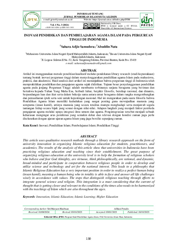 Inovasi Pendidikan dan Pembelajaran Agama Islam pada Perguruan Tinggi di Indonesia.pdf
