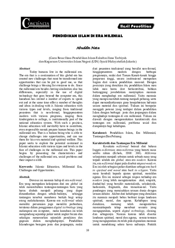 Pendidikan Islam di era milenial.pdf