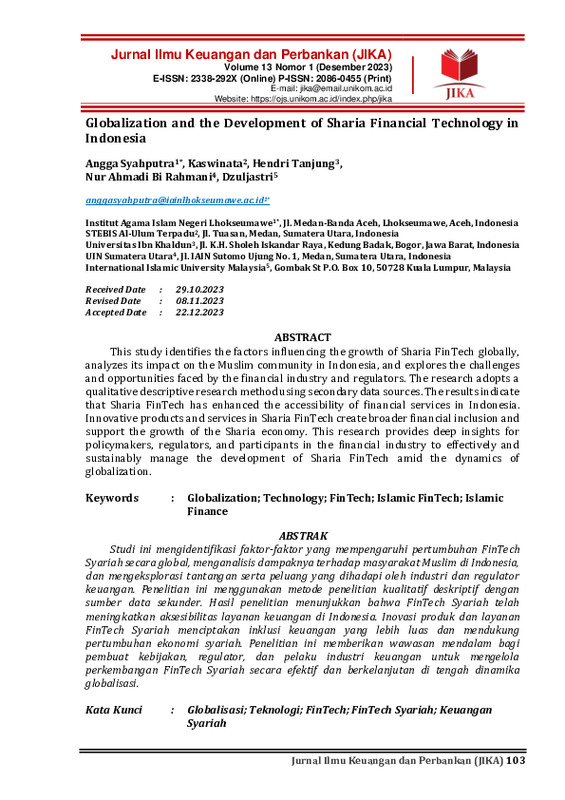 Globalization & Development of Sharia Financial Technology in Indonesia.pdf Globalization & Development of Sharia Financial Technology in Indonesia.pdf