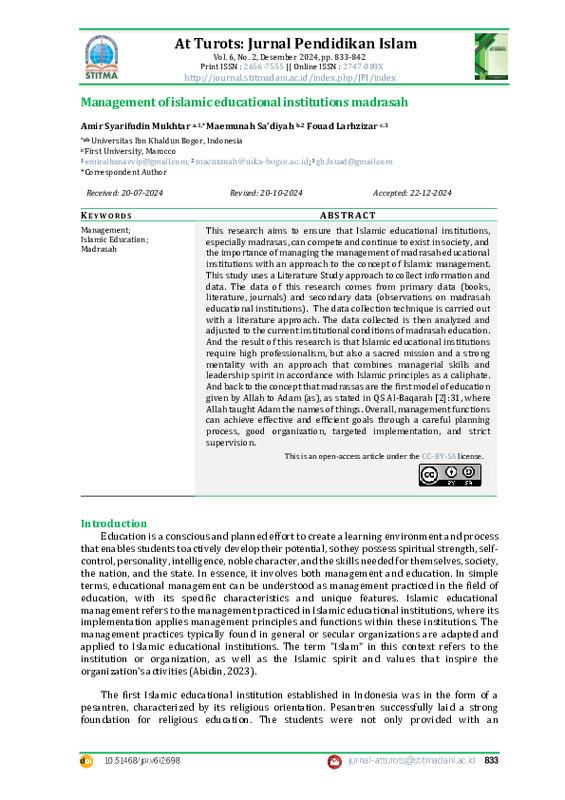 Management of islamic educational institutions madrasah.pdf