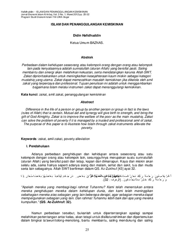 Islam dan Penanggulangan Kemiskinan.pdf