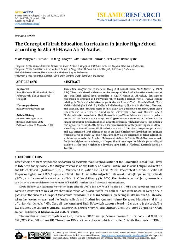 The Concept of Sirah Education Curriculum in Junior High School according to Abu Al-Hasan Ali Al-Nadwi.pdf