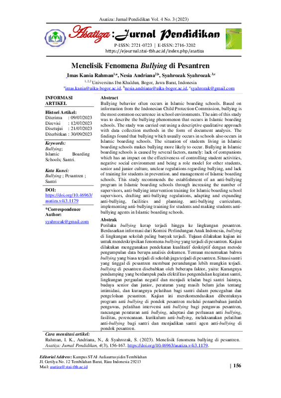 Menelisik Fenomena Bullying di Pesantren.pdf Menelisik Fenomena Bullying di Pesantren.pdf