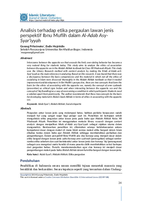 Analisis terhadap etika pergaulan lawan jenis perspektif Ibnu Muflih dalam Al-Adab Asy-Syar’iyyah.pdf