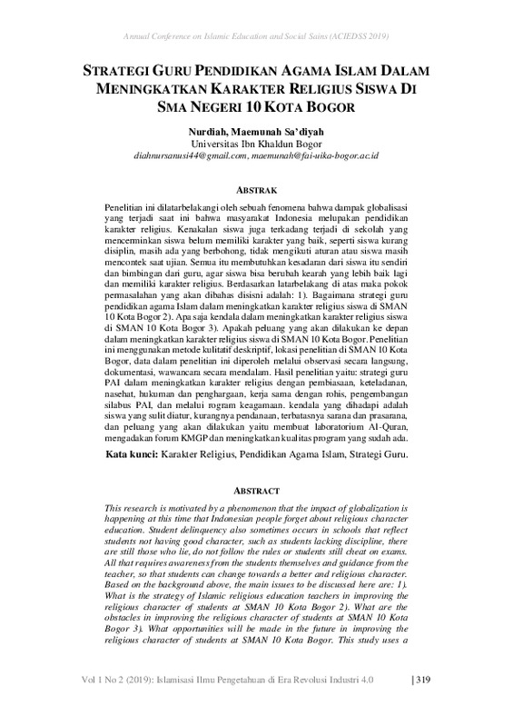 Strategi Guru Pendidikan Agama Islam Dalam Meningkatkan Karakter Religius Siswa Di SMA Negeri 10 Kota Bogor.pdf Strategi Guru Pendidikan Agama Islam Dalam Meningkatkan Karakter Religius Siswa Di SMA Negeri 10 Kota Bogor.pdf