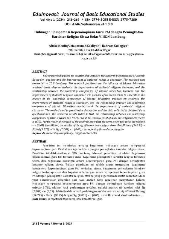 Hubungan KompetensiKepemimpinanGuru PAI dengan Peningkatan Karakter Religius Siswa Kelas VI SDN Lumbung.pdf