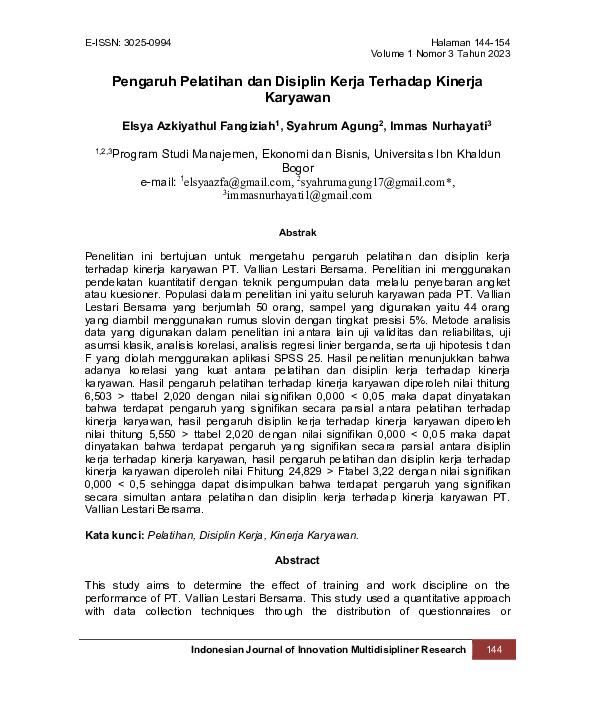 Pengaruh Pelatihan dan Disiplin Kerja Terhadap Kinerja Karyawan.pdf