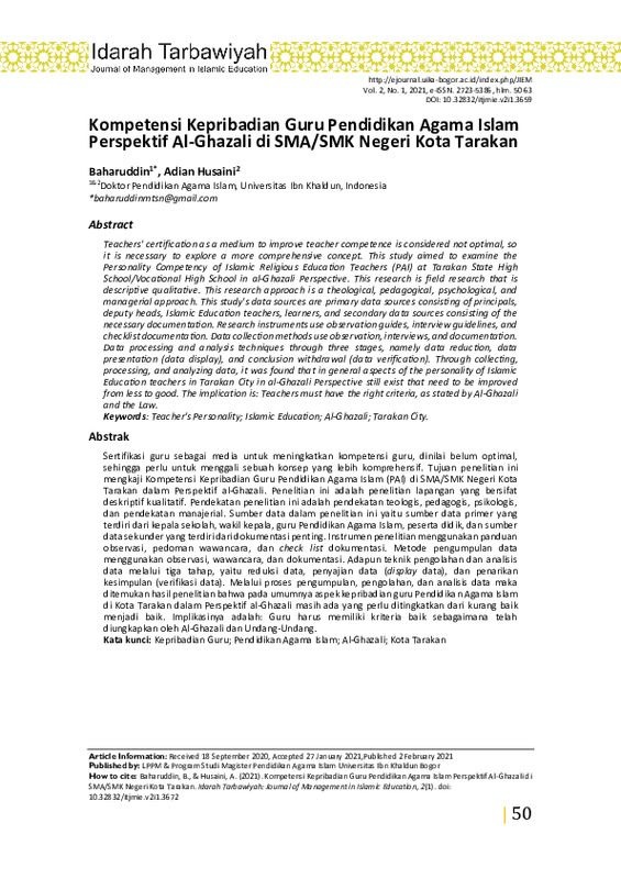 Kompetensi Kepribadian Guru Pendidikan Agama Islam.pdf Kompetensi Kepribadian Guru Pendidikan Agama Islam.pdf