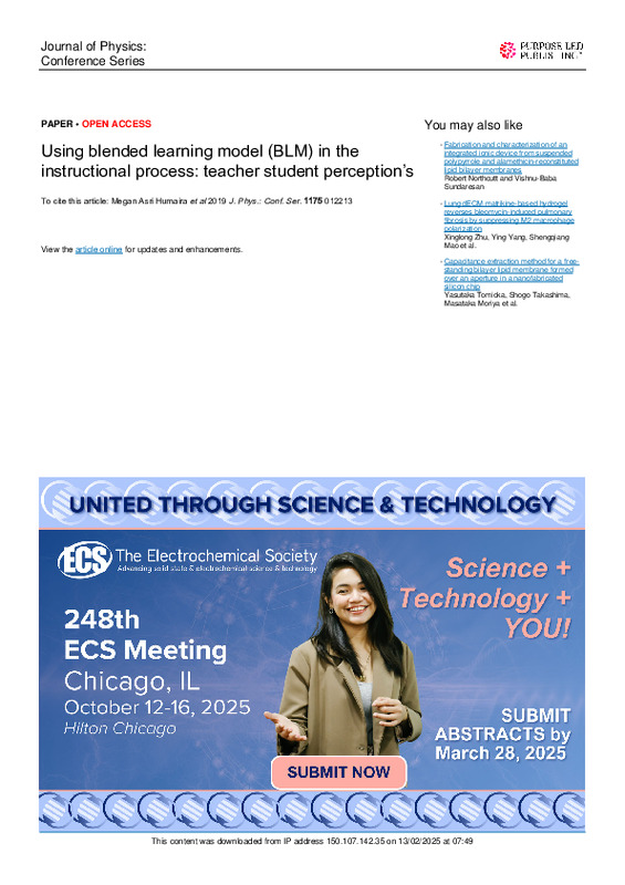 Using blended learning model (BLM) in the instructional process teacher student perception’s.pdf