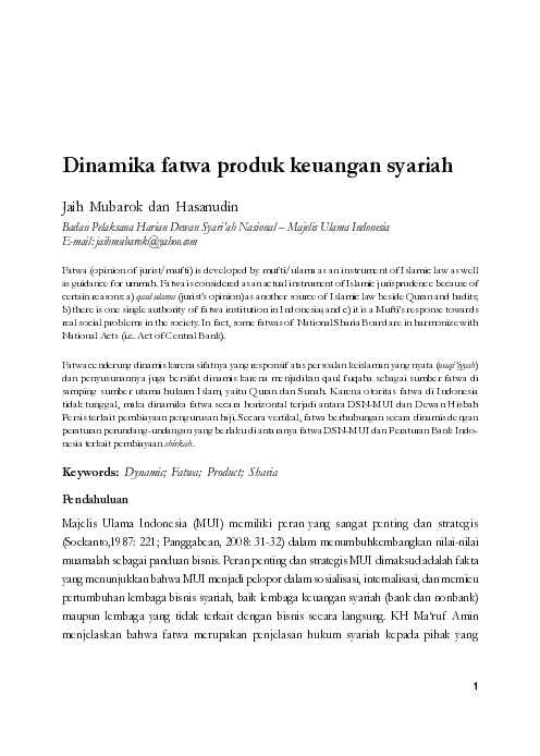 Dinamika fatwa produk keuangan syariah.pdf