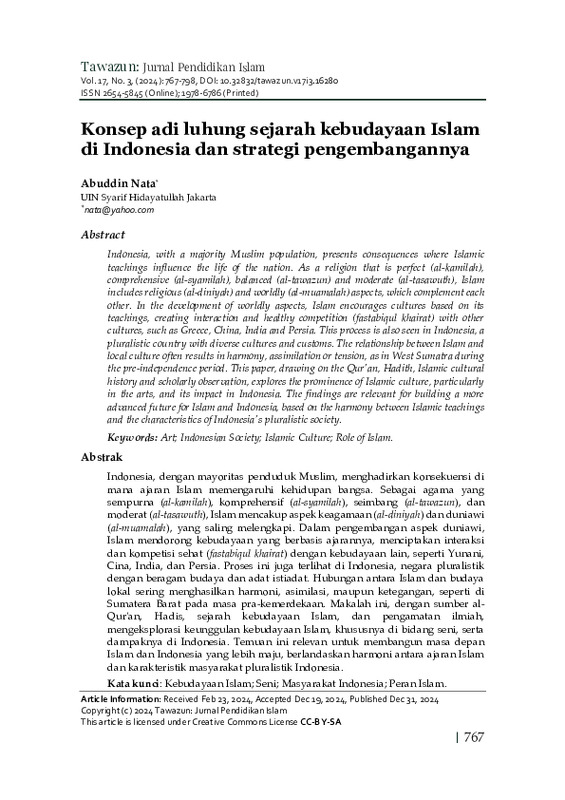 Konsep adi luhung sejarah kebudayaan Islam di Indonesia dan strategi pengembangannya.pdf Konsep adi luhung sejarah kebudayaan Islam di Indonesia dan strategi pengembangannya.pdf